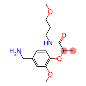 2-[4-(aminomethyl)-2-methoxyphenoxy]-N-(3-methoxypropyl)propanamide