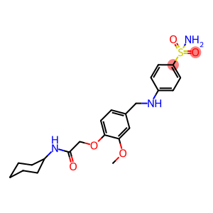 2-(4-{[4-(aminosulfonyl)anilino]methyl}-2-methoxyphenoxy)-N-cyclohexylacetamide