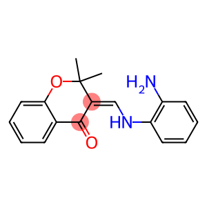 3-[(2-aminoanilino)methylene]-2,2-dimethyl-2,3-dihydro-4H-chromen-4-one