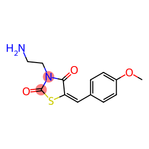 3-(2-aminoethyl)-5-(4-methoxybenzylidene)-1,3-thiazolidine-2,4-dione