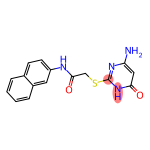 2-[(4-amino-6-oxo-1,6-dihydro-2-pyrimidinyl)sulfanyl]-N-(2-naphthyl)acetamide