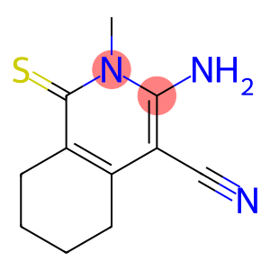 3-amino-2-methyl-1-thioxo-1,2,5,6,7,8-hexahydro-4-isoquinolinecarbonitrile