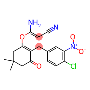 2-amino-4-{4-chloro-3-nitrophenyl}-7,7-dimethyl-5-oxo-5,6,7,8-tetrahydro-4H-chromene-3-carbonitrile