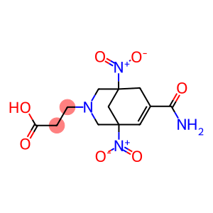 3-{7-(aminocarbonyl)-1,5-bisnitro-3-azabicyclo[3.3.1]non-6-en-3-yl}propanoic acid