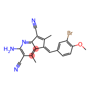 2-amino-5-(3-bromo-4-methoxybenzylidene)-4,6-dimethyl-5H-cyclopenta[b]pyridine-3,7-dicarbonitrile