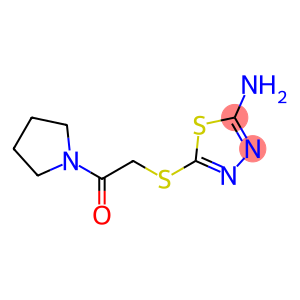 2-Amino-5-{[2-oxo-2-(pyrrolidin-1-yl)ethyl]thio}-1,3,4-thiadiazole