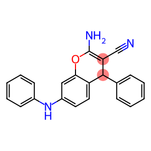 2-amino-7-anilino-4-phenyl-4H-chromene-3-carbonitrile