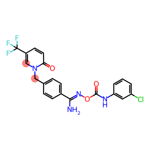 1-[4-[1-AMINO-5-(3-CHLOROPHENYL)-2,5-DIAZA-3-OXA-4-OXOPENT-1-EN-1-YL]BENZYL]-5-(TRIFLUOROMETHYL)-2-PYRIDONE