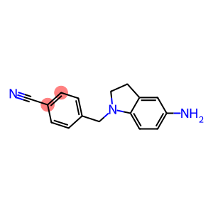 4-[(5-amino-2,3-dihydro-1H-indol-1-yl)methyl]benzonitrile