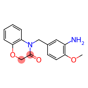 4-[(3-amino-4-methoxyphenyl)methyl]-3,4-dihydro-2H-1,4-benzoxazin-3-one