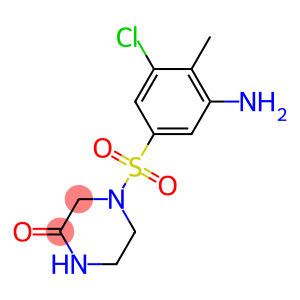 4-[(3-amino-5-chloro-4-methylbenzene)sulfonyl]piperazin-2-one