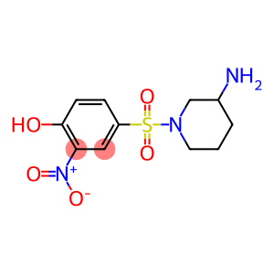 4-[(3-aminopiperidine-1-)sulfonyl]-2-nitrophenol