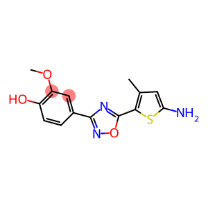 4-[5-(5-amino-3-methylthiophen-2-yl)-1,2,4-oxadiazol-3-yl]-2-methoxyphenol