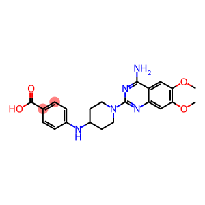 4-(1-(4-amino-6,7-dimethoxyquinazolin-2-yl)piperidin-4-ylamino)benzoic acid