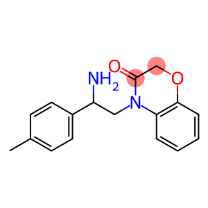 4-[2-amino-2-(4-methylphenyl)ethyl]-3,4-dihydro-2H-1,4-benzoxazin-3-one