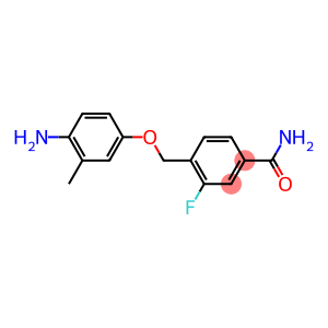 4-[(4-amino-3-methylphenoxy)methyl]-3-fluorobenzamide