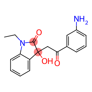 3-[2-(3-aminophenyl)-2-oxoethyl]-1-ethyl-3-hydroxy-1,3-dihydro-2H-indol-2-one