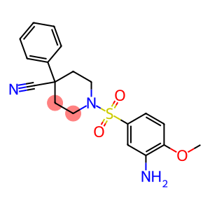 1-((3-amino-4-methoxyphenyl)sulfonyl)-4-phenylpiperidine-4-carbonitrile