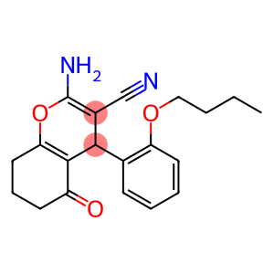 2-amino-4-(2-butoxyphenyl)-5-oxo-5,6,7,8-tetrahydro-4H-chromene-3-carbonitrile