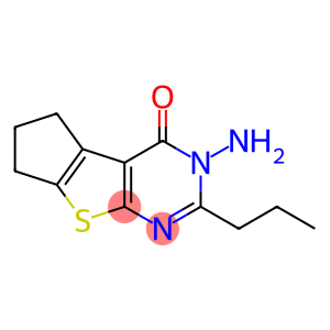 3-amino-2-propyl-3,5,6,7-tetrahydro-4H-cyclopenta[4,5]thieno[2,3-d]pyrimidin-4-one