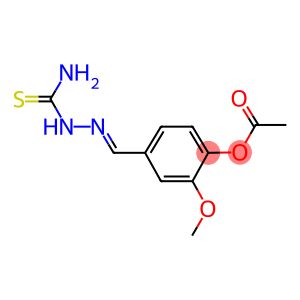 4-[2-(aminocarbothioyl)carbohydrazonoyl]-2-methoxyphenyl acetate