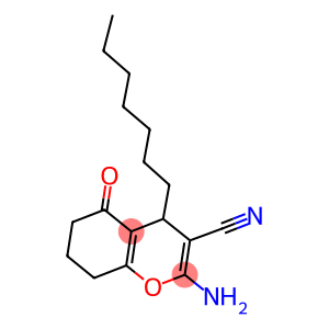 2-amino-4-heptyl-5-oxo-5,6,7,8-tetrahydro-4H-chromene-3-carbonitrile