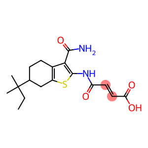 4-{[3-(aminocarbonyl)-6-tert-pentyl-4,5,6,7-tetrahydro-1-benzothien-2-yl]amino}-4-oxo-2-butenoic acid