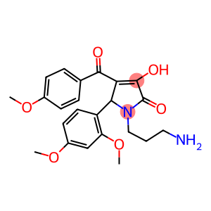 1-(3-AMINOPROPYL)-5-(2,4-DIMETHOXYPHENYL)-3-HYDROXY-4-(4-METHOXYBENZOYL)-1,5-DIHYDRO-2H-PYRROL-2-ONE