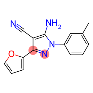 5-amino-3-furan-2-yl-1-(3-methylphenyl)-1H-pyrazole-4-carbonitrile