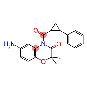 6-AMINO-2,2-DIMETHYL-4-(2-PHENYL-CYCLOPROPANECARBONYL)-4H-BENZO[1,4]OXAZIN-3-ONE