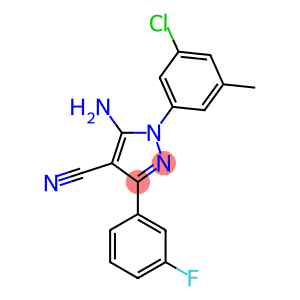 5-amino-1-(3-chloro-5-methylphenyl)-3-(3-fluorophenyl)-1H-pyrazole-4-carbonitrile