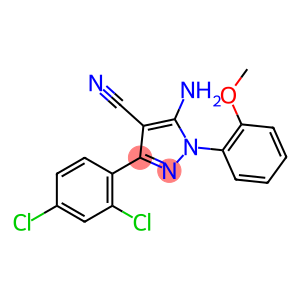 5-amino-3-(2,4-dichlorophenyl)-1-(2-methoxyphenyl)-1H-pyrazole-4-carbonitrile