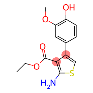 2-AMINO-4-(4-HYDROXY-3-METHOXY-PHENYL)-THIOPHENE-3-CARBOXYLIC ACID ETHYL ESTER