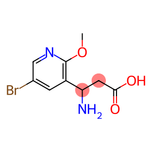 3-AMINO-3-(5-BROMO-2-METHOXY-PYRIDIN-3-YL)-PROPIONIC ACID