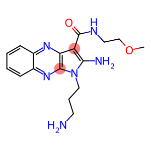 2-AMINO-1-(3-AMINO-PROPYL)-1H-PYRROLO[2,3-B]QUINOXALINE-3-CARBOXYLIC ACID (2-METHOXY-ETHYL)-AMIDE