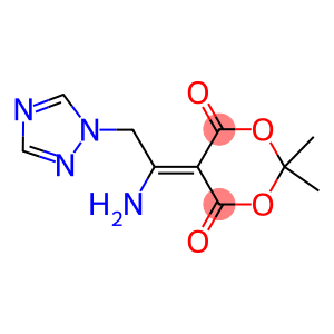 5-[1-AMINO-2-(1H-1,2,4-TRIAZOL-1-YL)ETHYLIDENE]-2,2-DIMETHYL-1,3-DIOXANE-4,6-DIONE