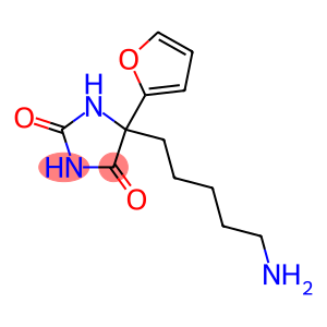 5-(5-AMINO-PENTYL)-5-FURAN-2-YL-IMIDAZOLIDINE-2,4-DIONE