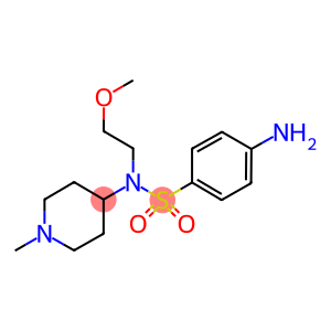 4-AMINO-N-(2-METHOXYETHYL)-N-(1-METHYLPIPERIDIN-4-YL)BENZENESULPHONAMIDE