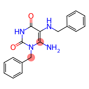 6-AMINO-1-BENZYL-5-BENZYLAMINO-1H-PYRIMIDINE-2,4-DIONE