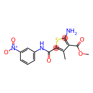 2-AMINO-4-METHYL-5-(3-NITRO-PHENYLCARBAMOYL)-THIOPHENE-3-CARBOXYLIC ACID METHYL ESTER