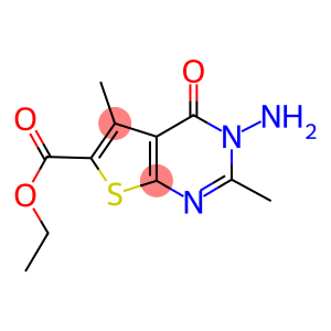 3-AMINO-2,5-DIMETHYL-4-OXO-3,4-DIHYDRO-THIENO[2,3-D]PYRIMIDINE-6-CARBOXYLIC ACID ETHYL ESTER