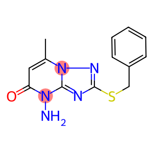 4-AMINO-2-(BENZYLTHIO)-7-METHYL[1,2,4]TRIAZOLO[1,5-A]PYRIMIDIN-5(4H)-ONE