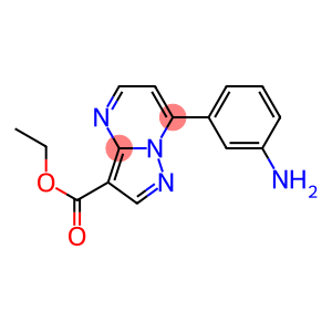 7-(3-AMINO-PHENYL)-PYRAZOLO[1,5-A]PYRIMIDINE-3-CARBOXYLIC ACID ETHYL ESTER