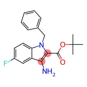 3-AMINO-1-BENZYL-5-FLUORO-1H-INDOLE-2-CARBOXYLIC ACID TERT-BUTYL ESTER