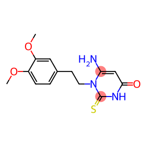 6-AMINO-1-[2-(3,4-DIMETHOXY-PHENYL)-ETHYL]-2-THIOXO-2,3-DIHYDRO-1H-PYRIMIDIN-4-ONE