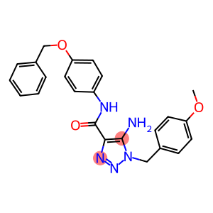 5-AMINO-N-4'-[4-(BENZYLOXY)PHENYL]-1-(4-METHOXYBENZYL)-1H-1,2,3-TRIAZOLE-4-CARBOXAMIDE