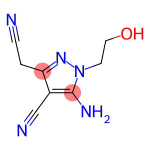 5-AMINO-3-(CYANOMETHYL)-1-(2-HYDROXYETHYL)-1H-PYRAZOLE-4-CARBONITRILE