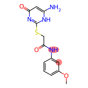 2-[(6-AMINO-4-OXO-1,4-DIHYDROPYRIMIDIN-2-YL)THIO]-N-(3-METHOXYPHENYL)ACETAMIDE