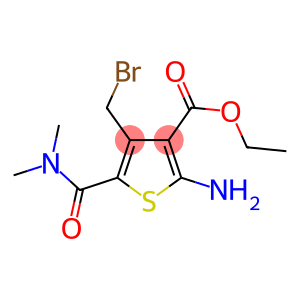 2-AMINO-4-BROMOMETHYL-5-DIMETHYLCARBAMOYL-THIOPHENE-3-CARBOXYLIC ACID ETHYL ESTER