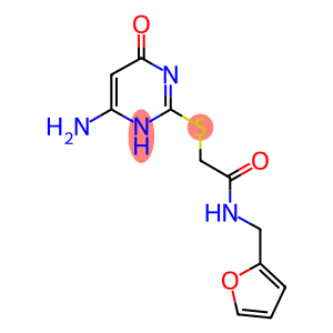 2-[(6-AMINO-4-OXO-1,4-DIHYDROPYRIMIDIN-2-YL)THIO]-N-(2-FURYLMETHYL)ACETAMIDE